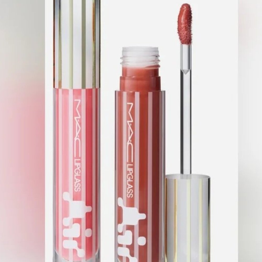MAC Cosmetics Nightmode Gloss Lipglass Air Duo Snobbish / Casual NEW in BOX - Picture 7 of 13